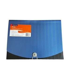 Smead 12 Pocket Expanding Folder Blue 3 for $28